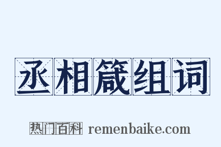 丞相箴组词是什么意思的图片